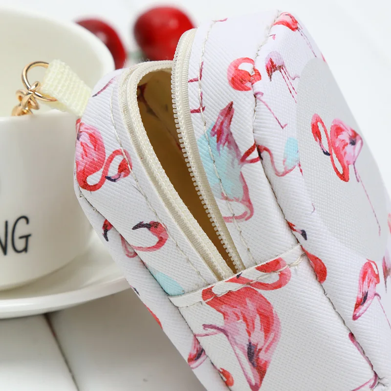 1 Gabalas Flamingo Modelio Mielas Maišelis Kišenėje Piniginės, 5 Stilių Flamingo Dizaino Maža Kišenė Su Užtrauktuku Piniginės