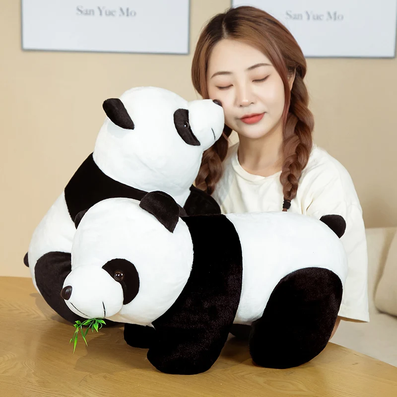1pc 20CM Puikus Bambuko Lapų Panda Pliušiniai Žaislai Mielas Įdaryti Minkštas Gyvūnų Kinijos Nacionalinis Lobis Panda Vaikams, Kūdikių Dovanos