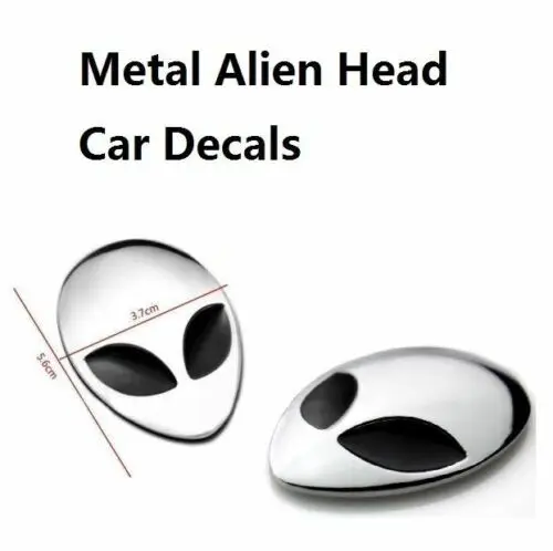 2 Pack Metalo 3D Alienware Svetimų Vadovas Automobilį Auto Logotipo Lipdukas Ženklelis Emblema Decal
