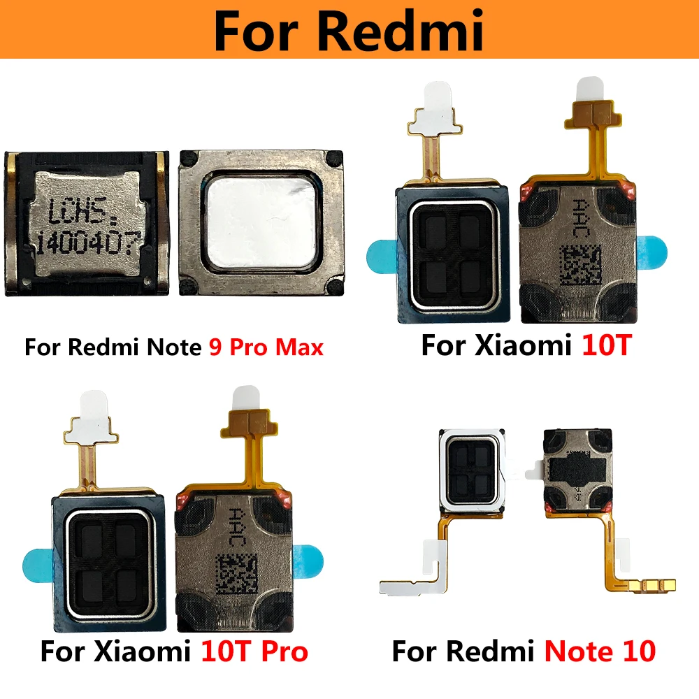 2vnt/daug, Ausies Ausinė Garsiakalbis Xiaomi Mi 10T Redmi Pastaba 7 8 9 Pro 9S 10 Pastaba Pro Ausinės Viršuje Imtuvas Flex Kabelis
