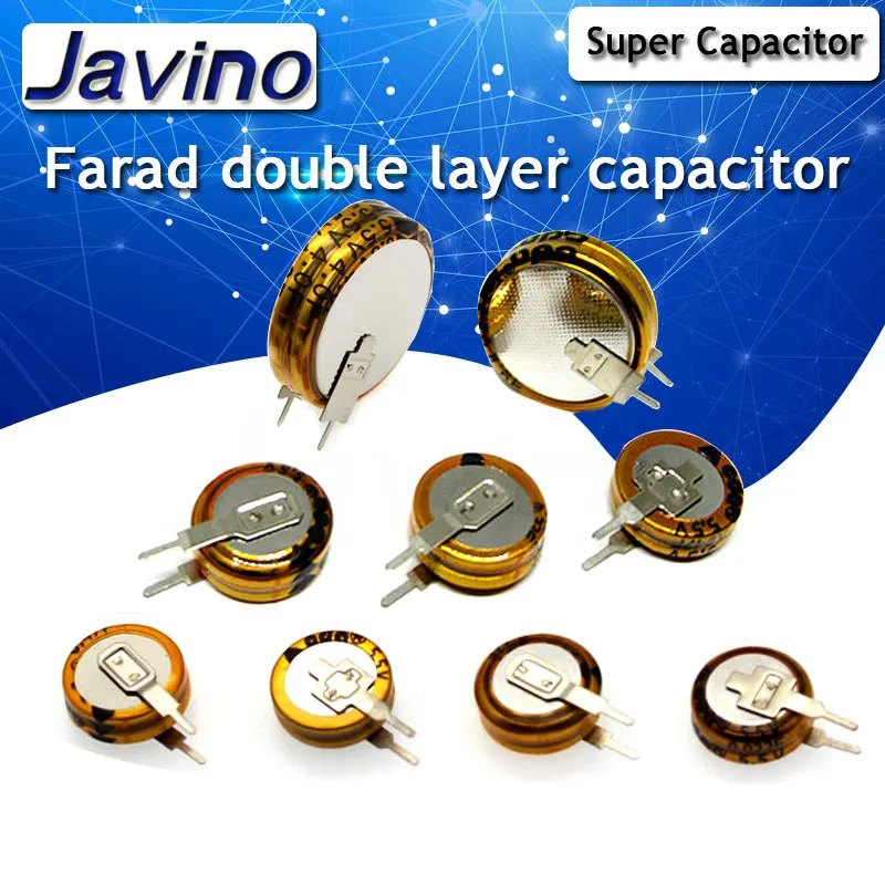 2VNT Didelės talpos super kondensatorius Faradėjaus kondensatorius 5.5 V 0.1/0.47/1.5/1.0/4.0/5.0/f V-tipo dvigubo sluoksnio kondensatorius 
