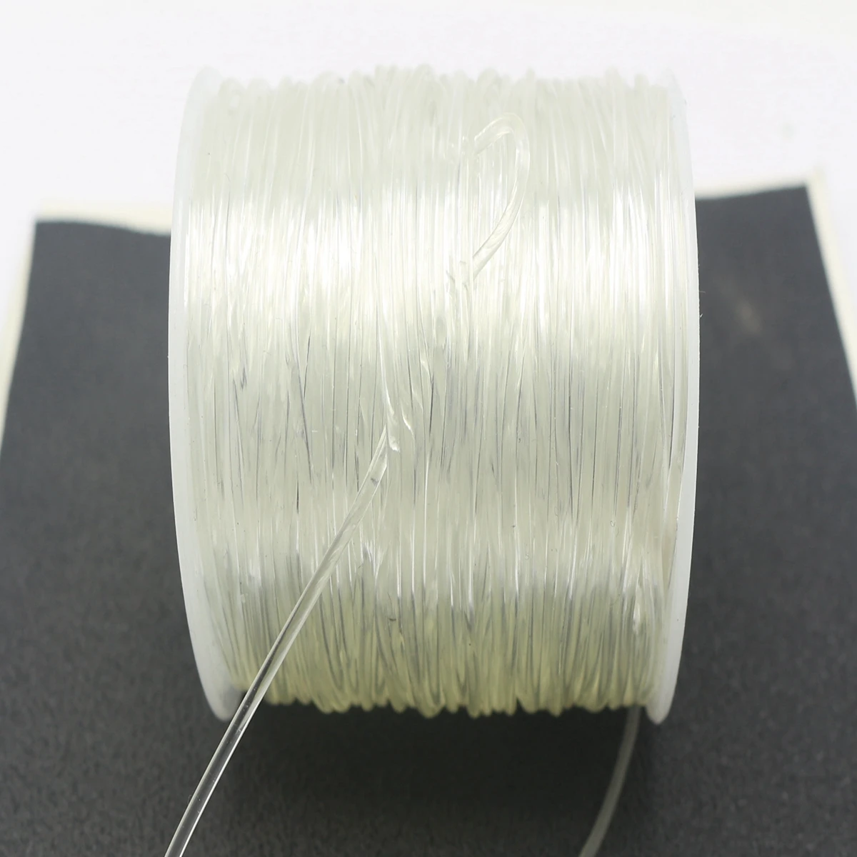 50 Metrų Aišku Kristalų String Ruožas Elastinga Duobute Kordo Siūlai 1,5 mm Ritės