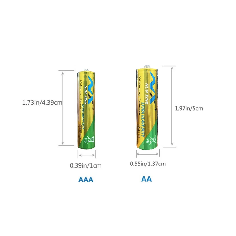 5vnt R03P 1,5 V AAA Baterijos 3A Bateries Super Sunkiųjų vienkartinio Naudojimo Baterijas Termometras R03P R03 LR03