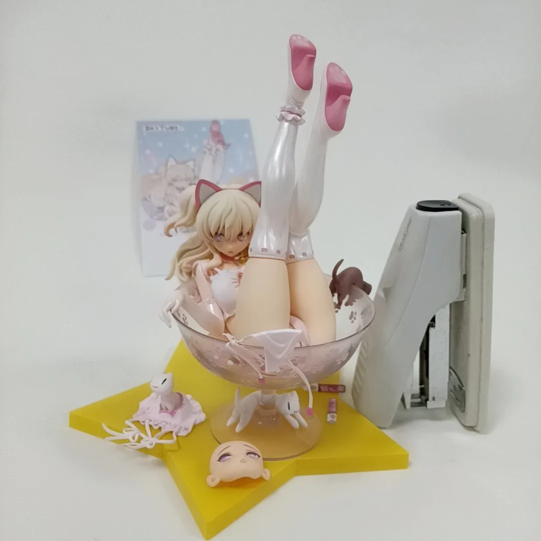 Anime Pav SkyTube AŠMENYS Chiyuru Lingerie Sexy Katė Mergina Suaugusiųjų PVC figūrėlių, Žaislinių Japonijos Kolekcionuojamos Lėlės Modelio Dovana 19CM