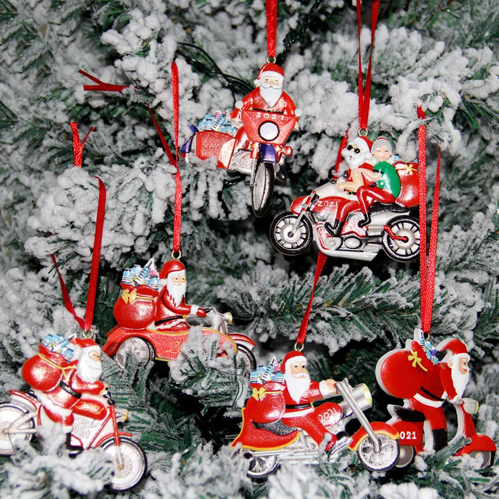 Automobilio galinio vaizdo Veidrodis Papuošalai Kabo Pakabukas priedai Santa Claus Motociklo ir Automobilio Interjero Namuose Kalėdos Kalėdų Eglutė Dekoras Nuotrauka 0 