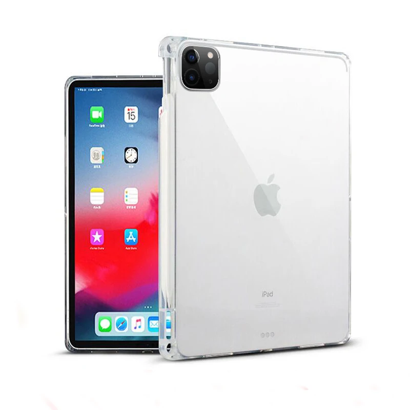 Case for iPad Pro 11 colių 2020 Padengti Skaidriu Aišku, TPU Silicio Tablet Case for iPad Oro 2/1 9.7 2018 Pro 10.5 Mini Funda Nuotrauka 0 