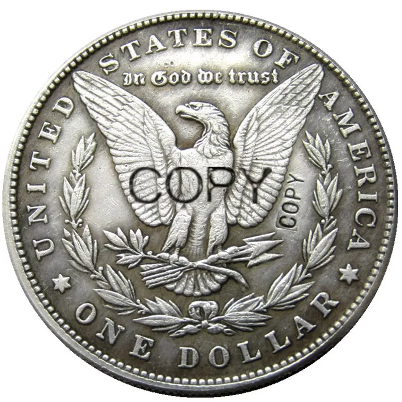 JAV Valkata 1879 Morgan Doleris Sidabro Padengtą Kopijuoti Monetas