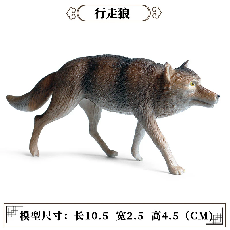 Klasikinis Modeliavimas Savage Laukiniai Vilkai Gyvūnų Modelio Veiksmų Skaičiai Kūdikių Pilkas Vilkas Wolfhound PVC Aukštos Kokybės Švietimo Žaislas Dovanos Nuotrauka 0 