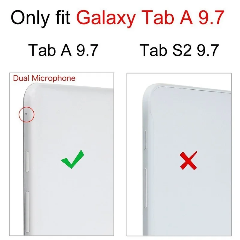 Magnetiniai Veidrodėliai Case for Samsung Galaxy Tab 9.7 T550 T555 