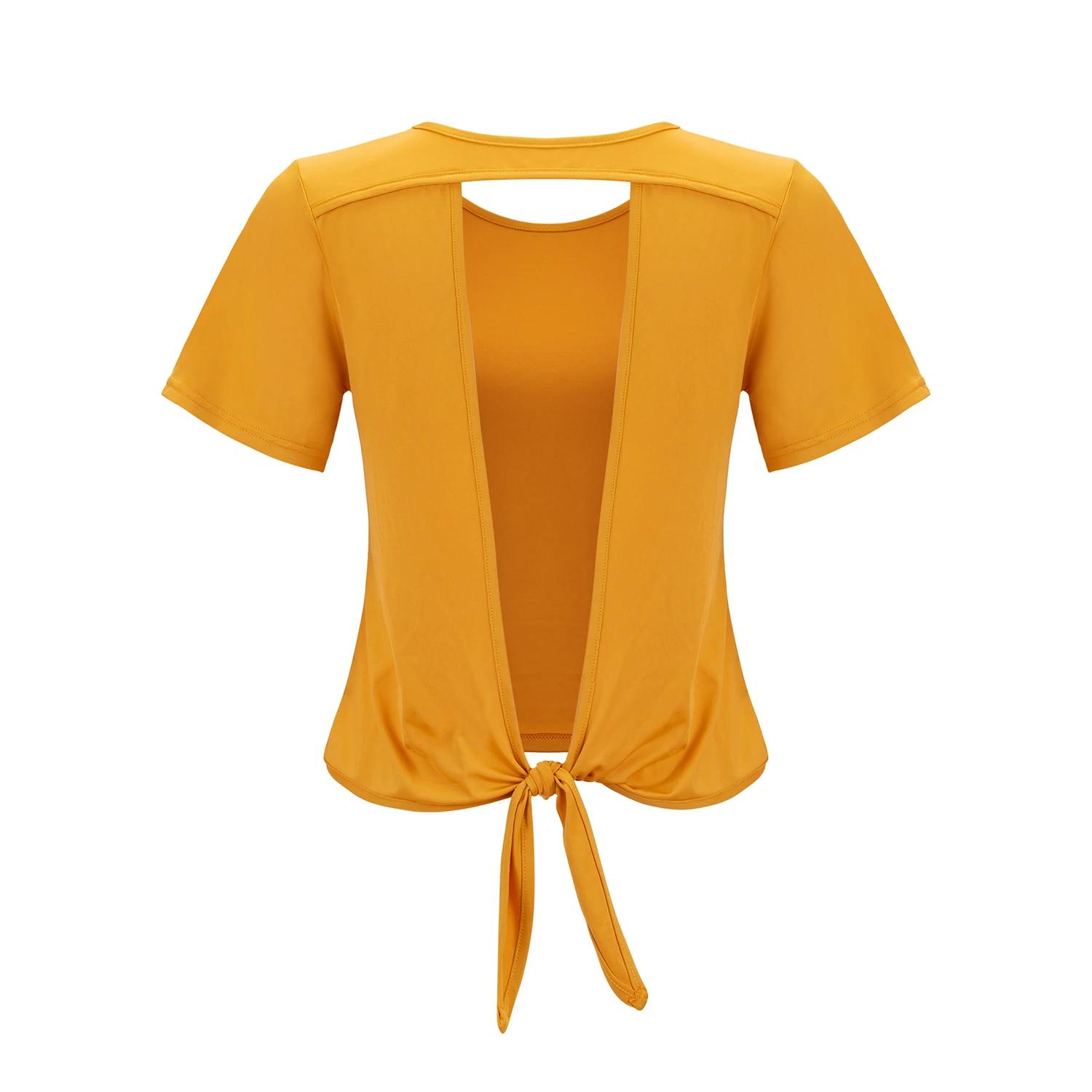 Naujas Stilius Kvėpuojantis Jogos Viršuje Treniruotės Marškinėliai Moterims Atgal Pririšti Trumpas Rankovės Pasėlių Viršų Moteriška Treniruotės Bakas