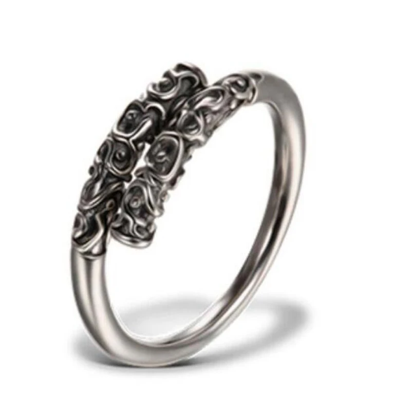 Nauji Reguliuojami angos dydis antikvariniai sidabro mados vyrų žiedas Modelio Žiedas Moterims Prekės ženklo Originalus Žiedų Papuošalų Dovana