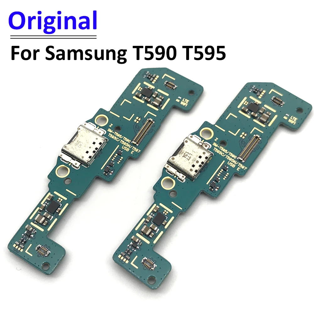 Originalus USB Power Įkrovimo lizdas Jungtis Valdybos Flex Kabelis Samsung Tab SM-T590 T595 T597 placa de carga dokas flex kabelis