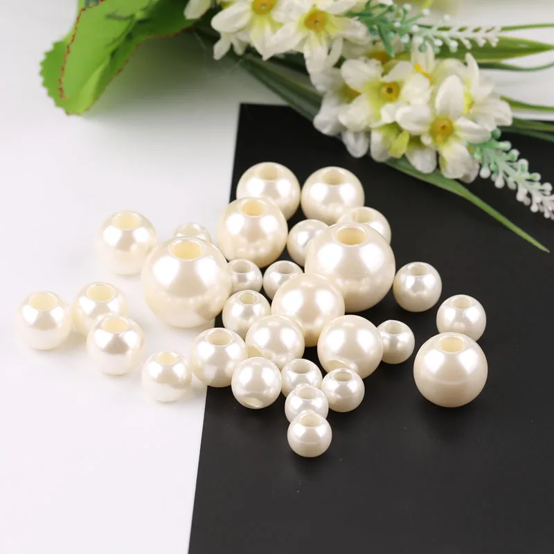 Papuošalai, aksesuarai didelė anga ABS imitacija perlas 