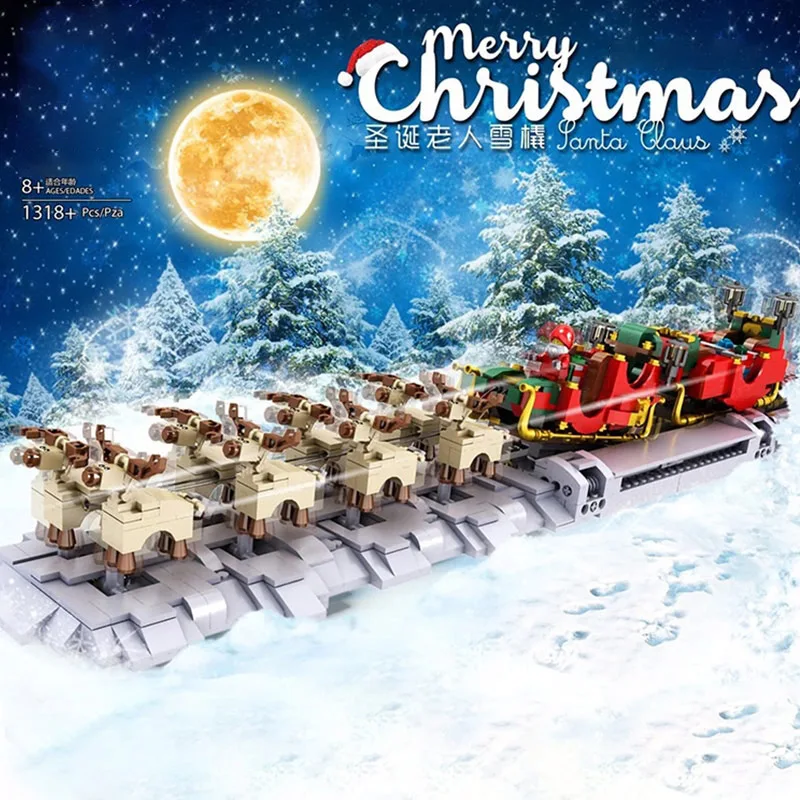 Pelėsių Karalius 10015 aukštųjų Technologijų Kalėdiniai Žaislai, Tos SS-32342 Santa Kamanas Modelis Statyba Blokai, Plytos, Švietimo, Vaikų Dovanų