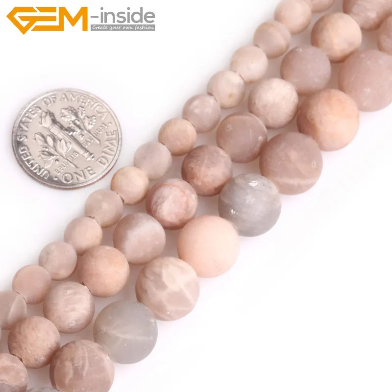 Perlas-viduje 6-12mm Gamtos Turo Sunstone Matinis Granules Populiarus Juvelyrikos Priėmimo 15inch 