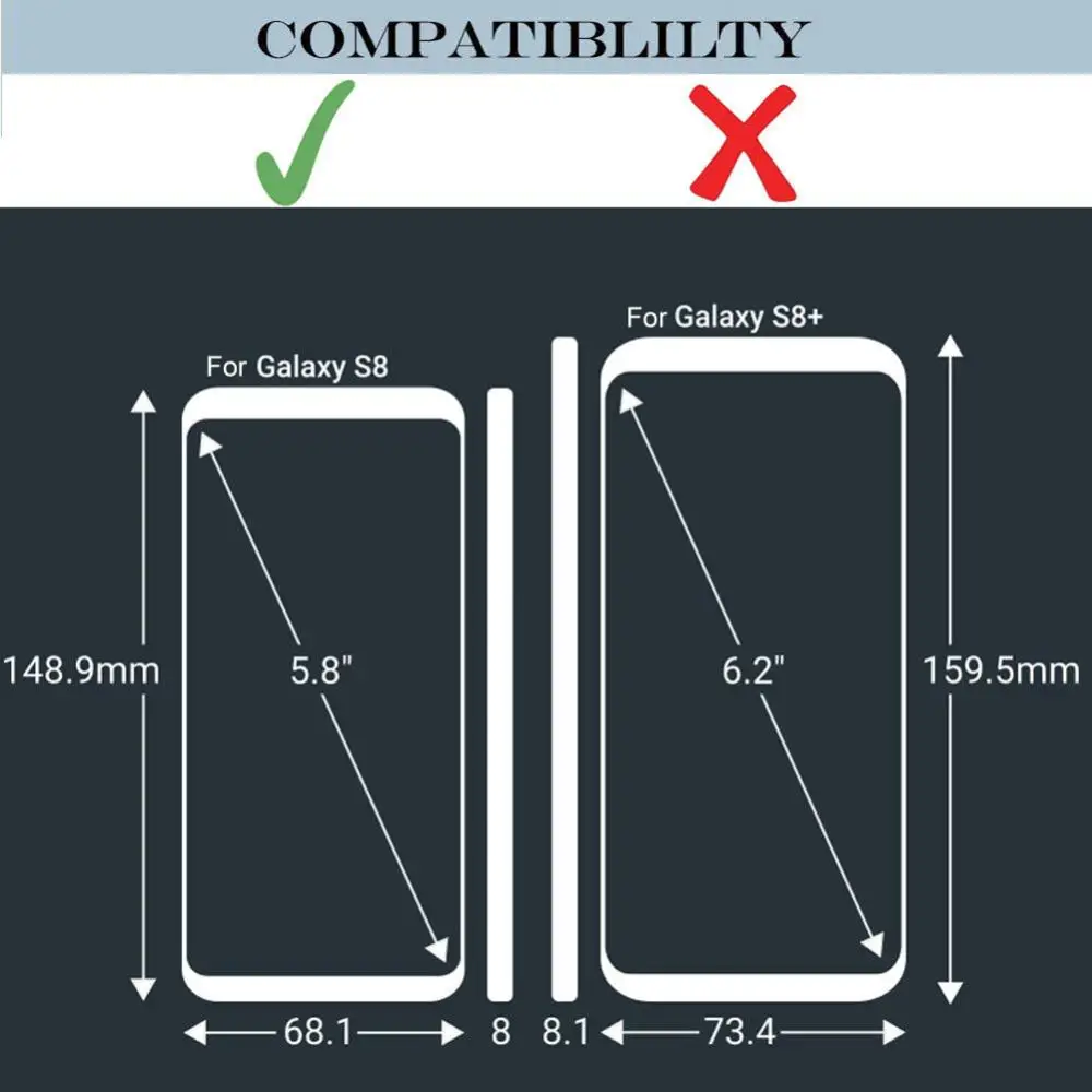 Priekinės Jutiklinio Ekrano Stiklo Objektyvo Pakeitimas Įrankių Rinkinys Screen Protector for Samsung Galaxy S8/S8 Plius
