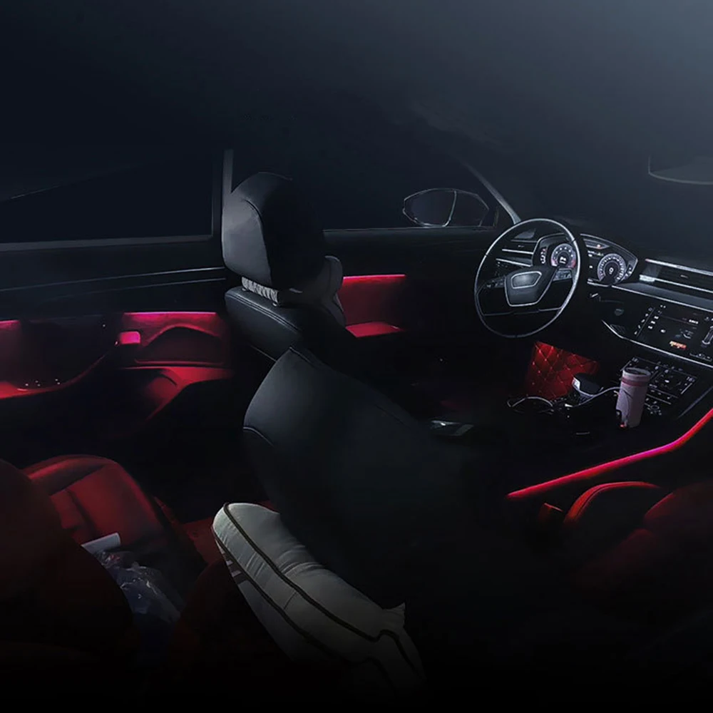 Už A8 32 Spalvų LED dienos Šviesos Žibintas, Skirtas Audi A8 D5 2018-2021 Interjero Atmosferą Šviesos Su kvėpavimo režimas