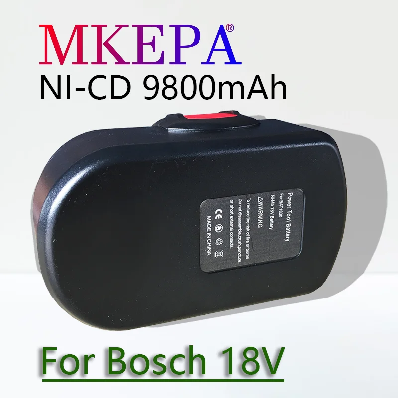 Už Bosch 18V 9800mAh BAT025 Įkraunamos Baterijos Ni-CD, elektriniai Įrankiai Bateria Už Gręžtuvas GSB 18 VE-2, PKR 18VE, BAT026