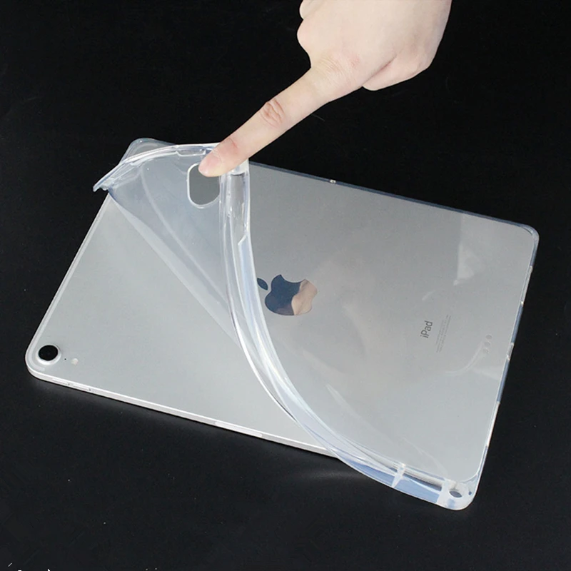 Case for iPad Pro 11 colių 2020 Padengti Skaidriu Aišku, TPU Silicio Tablet Case for iPad Oro 2/1 9.7 2018 Pro 10.5 Mini Funda Nuotrauka 1 