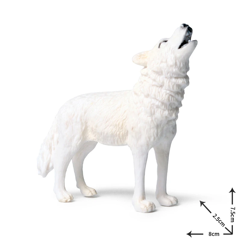 Klasikinis Modeliavimas Savage Laukiniai Vilkai Gyvūnų Modelio Veiksmų Skaičiai Kūdikių Pilkas Vilkas Wolfhound PVC Aukštos Kokybės Švietimo Žaislas Dovanos Nuotrauka 1 