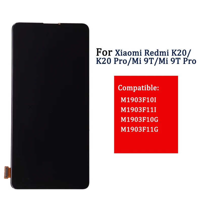 LCD Ekranas Xiaomi Redmi K20 K20 Pro LCD Jutiklinis Ekranas skaitmeninis keitiklis skydų Surinkimo Už Xiaomi Mi 9T Mi 9T Pro Lcd Pakeitimo Nuotrauka 1 
