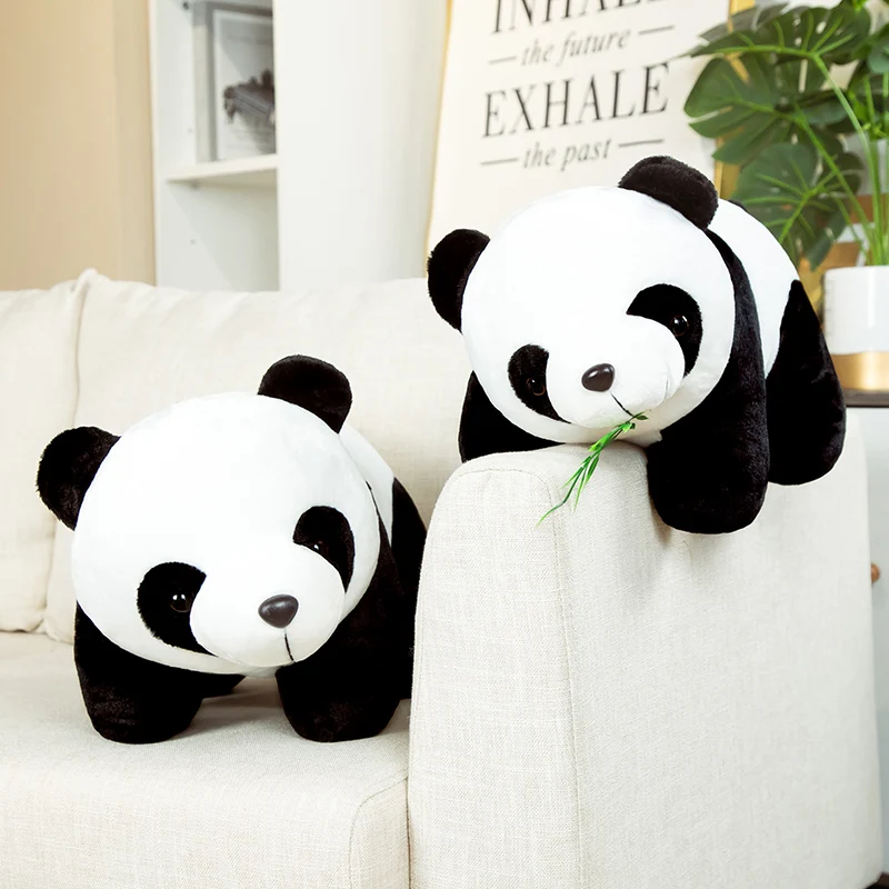 1pc 20CM Puikus Bambuko Lapų Panda Pliušiniai Žaislai Mielas Įdaryti Minkštas Gyvūnų Kinijos Nacionalinis Lobis Panda Vaikams, Kūdikių Dovanos Nuotrauka 2 