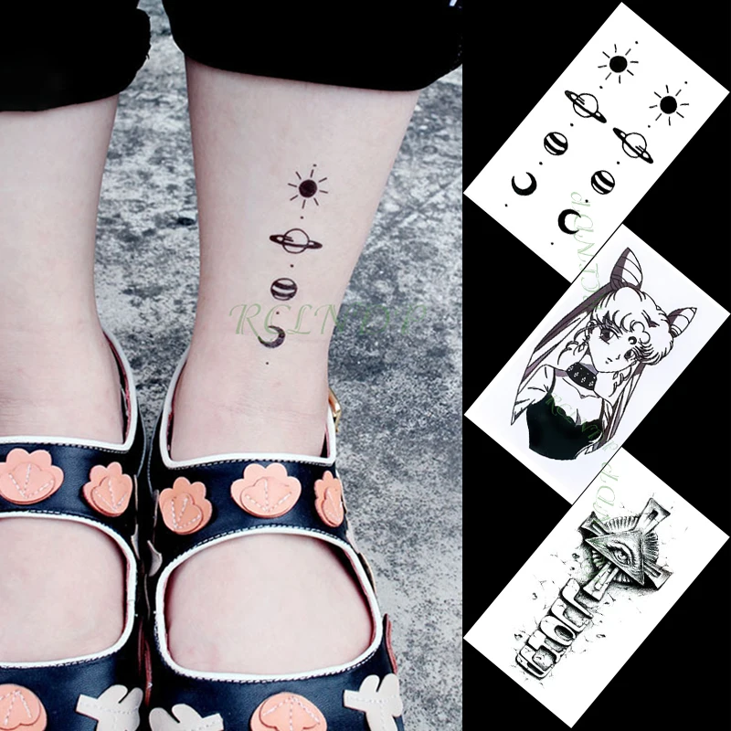Atsparus vandeniui Laikina Tatuiruotė Lipdukas star paukščių ženklelis mini mažas meno tatto 