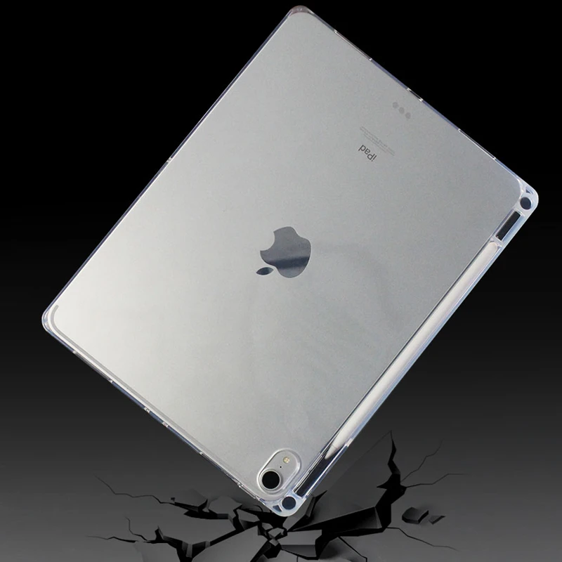 Case for iPad Pro 11 colių 2020 Padengti Skaidriu Aišku, TPU Silicio Tablet Case for iPad Oro 2/1 9.7 2018 Pro 10.5 Mini Funda Nuotrauka 2 
