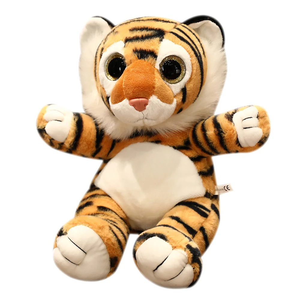 Mielas Big Eye Pliušinis Žaislas Tigras Modeliavimas Kawaii Minkštas Tigras Minkštas Iškamša Žaislas, Lėlė, Vaikams, Dovanų, Įdaryti Gyvūnų, Vaikų, Žaislai Nuotrauka 3 