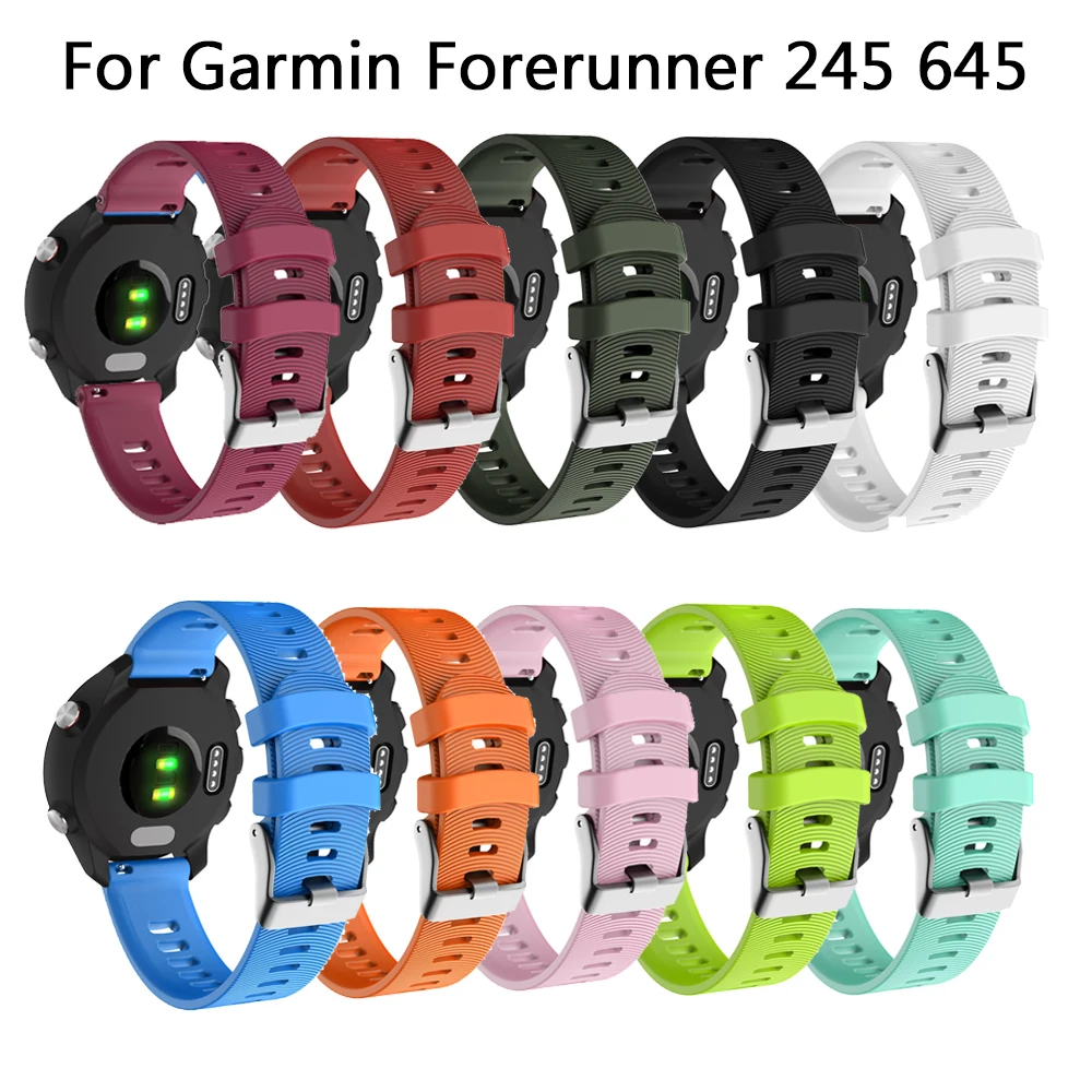 Smart Watch band Garmin Forerunner 245 245 M Vivoactive 3 minkšto silikono Kvėpuojantis Riešo juostos Pirmtakas 645 Watchband Nuotrauka 3 