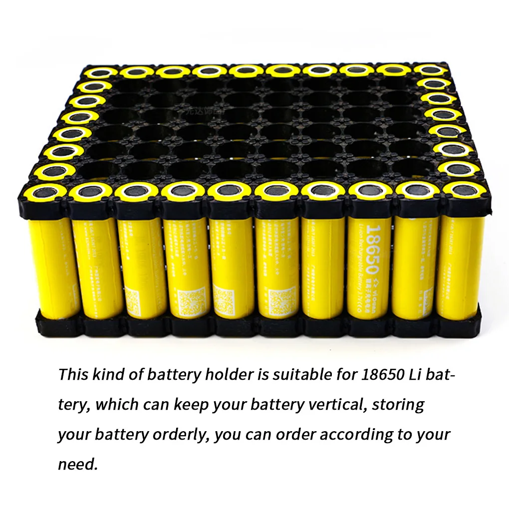 100vnt 18650 Baterija Saugos Anti Vibracija Turėtojas, Cilindrinės Atramos Li-ion Ląstelių Laikymo Ličio Baterija Paramos Stovėti Dropship Nuotrauka 4 