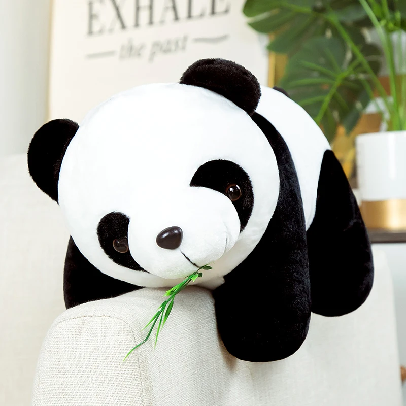 1pc 20CM Puikus Bambuko Lapų Panda Pliušiniai Žaislai Mielas Įdaryti Minkštas Gyvūnų Kinijos Nacionalinis Lobis Panda Vaikams, Kūdikių Dovanos Nuotrauka 4 