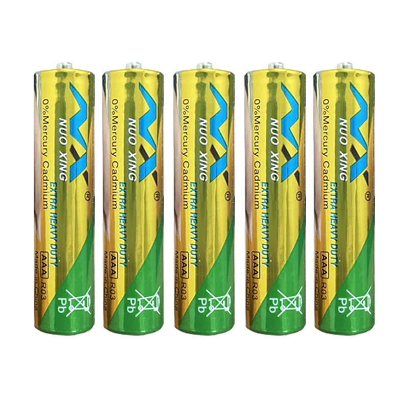 5vnt R03P 1,5 V AAA Baterijos 3A Bateries Super Sunkiųjų vienkartinio Naudojimo Baterijas Termometras R03P R03 LR03 Nuotrauka 4 