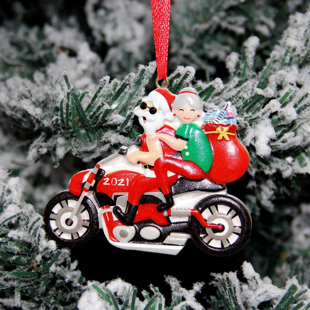 Automobilio galinio vaizdo Veidrodis Papuošalai Kabo Pakabukas priedai Santa Claus Motociklo ir Automobilio Interjero Namuose Kalėdos Kalėdų Eglutė Dekoras Nuotrauka 4 