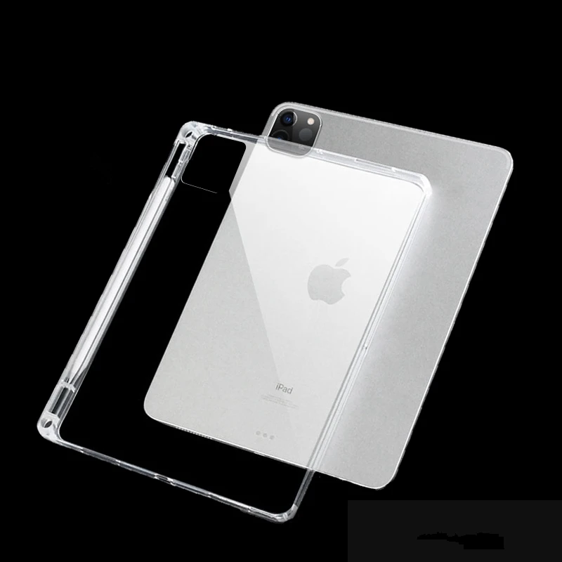 Case for iPad Pro 11 colių 2020 Padengti Skaidriu Aišku, TPU Silicio Tablet Case for iPad Oro 2/1 9.7 2018 Pro 10.5 Mini Funda Nuotrauka 4 