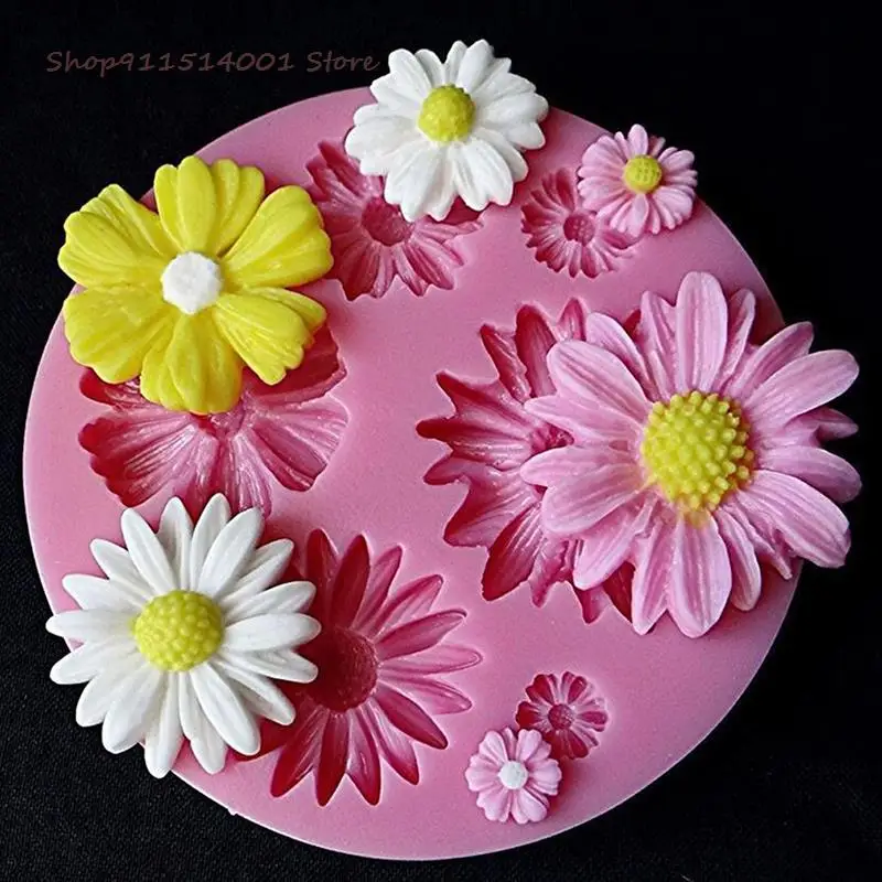 Karšto Pardavimo Amatų Cupcake 3D Rožių Gėlių Minkštas Silikoninis Pelėsiai, Pelėsiai Kepimo Pyragas Slapukus Forma Šokolado Muilas Cukraus Virtuvė Nuotrauka 4 