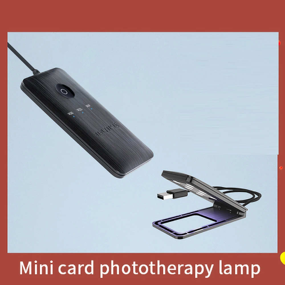 Mini nagų fototerapijos lempa kortelės tipas maži nešiojamieji ne magija nagų lako įrankis greitai džiūstantis nagų parduotuvė skirta Nuotrauka 4 