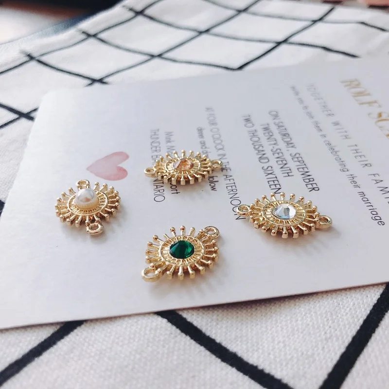 6pieces / lotAlloyFlowerk goldWax Laido moterų papuošalai earringsSupplies Papuošalai Accessoriestasseljewelry findingsOther Nuotrauka 5 