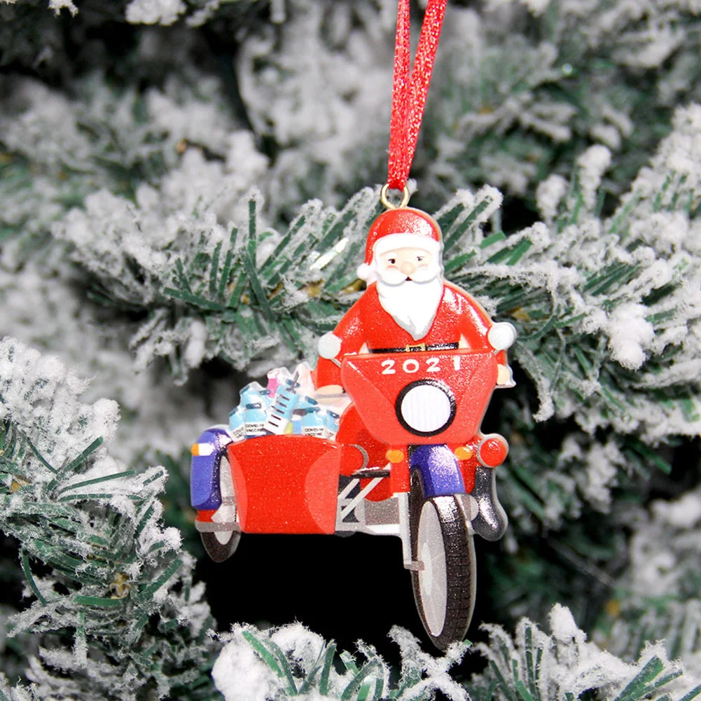 Automobilio galinio vaizdo Veidrodis Papuošalai Kabo Pakabukas priedai Santa Claus Motociklo ir Automobilio Interjero Namuose Kalėdos Kalėdų Eglutė Dekoras Nuotrauka 5 